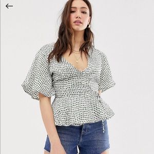 Olive Wrap shirt